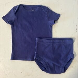 Misha & Puff Ribbed Pima Cotton Set in Violet, 18-24mo.